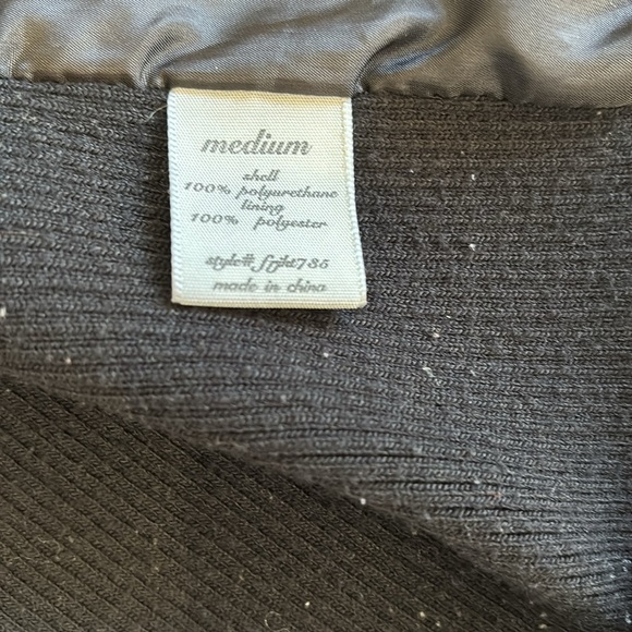 Harper Heritage FAUX LEATHER MOTO STYLE JACKET Size Medium - Picture 6 of 9